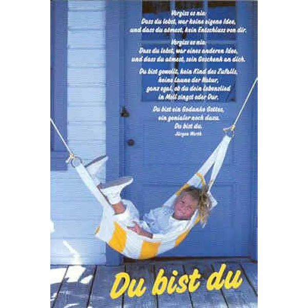 Produktbild des Artikels CD-Card: Du bist du - Geburtstag (Schreibwaren)