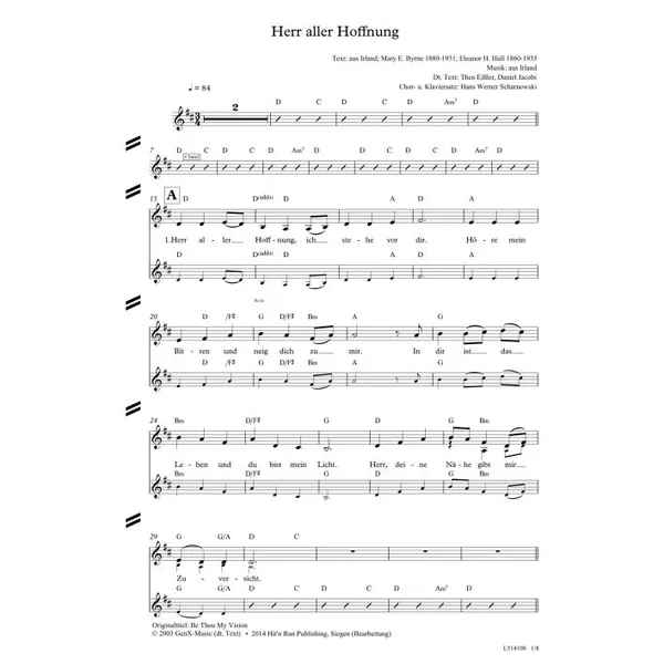 Produktbild des Artikels Herr aller Hoffnung (Noten - Download)