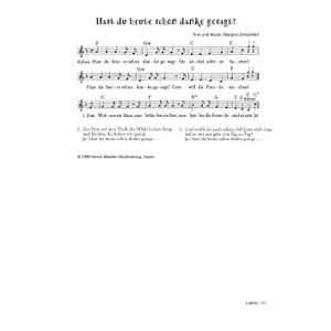 Produktbild des Artikels Hast du heute schon danke gesagt (Noten - Download)