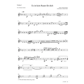 Produktbild des Artikels Es ist kein Raum für dich (Violine 1) (Noten - Download)
