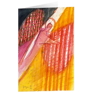 Produktbild des Artikels Kunstkarten "Vom Engel beschützt" 5 Stk. (Schreibwaren)