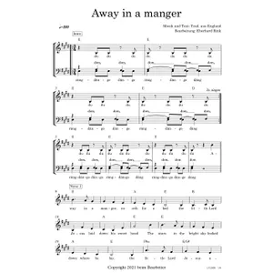 Produktbild des Artikels Away In A Manger (Noten - Download)