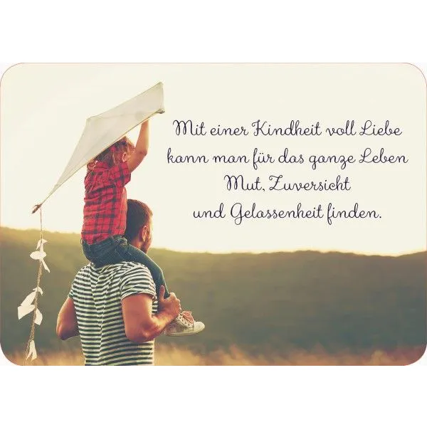 Produktbild des Artikels Postkarte - Mit einer Kindheit voll Liebe.... (Schreibwaren)