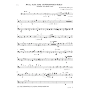 Produktbild des Artikels Jesus, mein Herr, wird immer mich lieben (Cello) (Noten - Download)