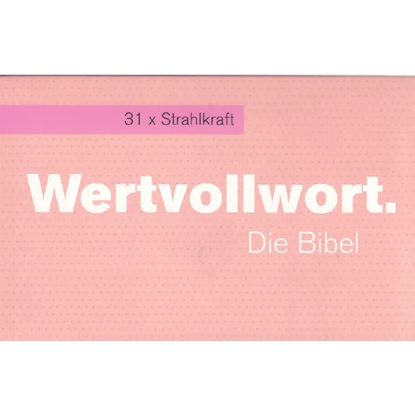 Produktbild des Artikels Wertvollwort. Die Bibel - 31 x Strahlkraft (Schreibwaren)