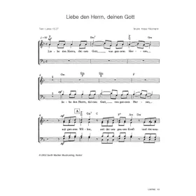Produktbild des Artikels Liebe den Herrn, deinen Gott (Noten - Download)