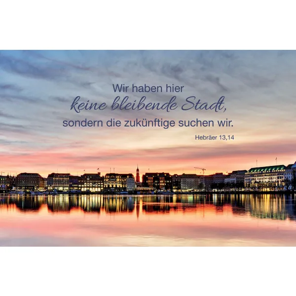 Produktbild des Artikels Faltkarte "Jahreslosung 2013" Spiegelung - 100 Stück (Schreibwaren)