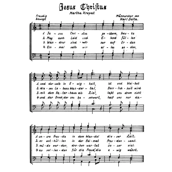 Produktbild des Artikels Jesus Christus gestern heute (Noten - Download)