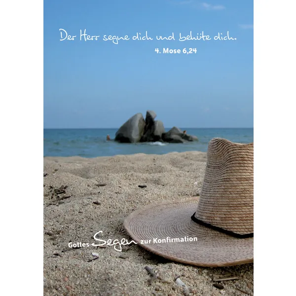 Produktbild des Artikels Postkarte "Gottes Segen zur Konfirmation - Der Herr segne dich..." - 5 Stück (Schreibwaren)
