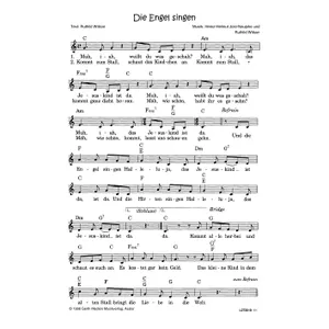 Produktbild des Artikels Die Engel singen (Noten - Download)