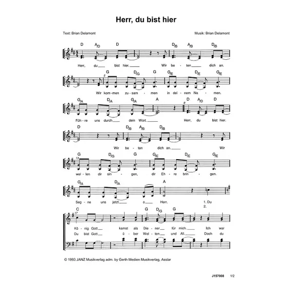 Produktbild des Artikels Herr, du bist hier (Noten - Download)