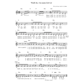 Produktbild des Artikels Weißt du wie mein Gott ist (Noten - Download)
