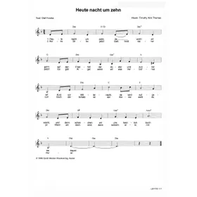 Produktbild des Artikels Heute Nacht um zehn... (Noten - Download)