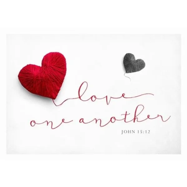 Produktbild des Artikels Postkarte - Love one another (Schreibwaren)