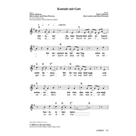 Produktbild des Artikels Kontakt mit Gott (Noten - Download)