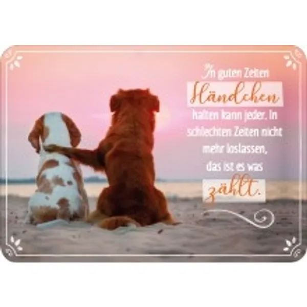 Produktbild des Artikels Postkarte - In guten Zeiten Händchen halten kann jeder... (Schreibwaren)