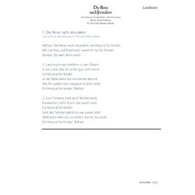 Produktbild des Artikels Die Reise nach Jerusalem (Liedtexte) (Noten - Download)