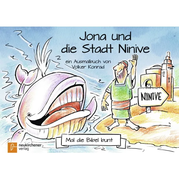 Produktbild des Artikels Mal die Bibel bunt - Jona und die Stadt Ninive (Buch - Geheftet)