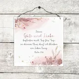 Stimmungsbild zu Holzschild klein - Deine Güte und Liebe begleiten mich