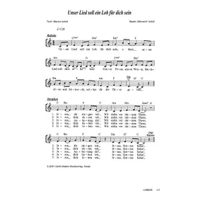Produktbild des Artikels Unser Lied soll ein Lob für dich sein (Noten - Download)