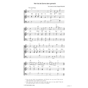Produktbild des Artikels Wer hat die Sonne denn gemacht (Noten - Download)
