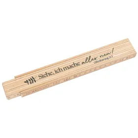 Produktbild des Artikels Jahreslosung 2026 - Zollstock aus Holz ()