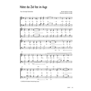 Produktbild des Artikels Haltet das Ziel fest im Auge (Noten - Download)