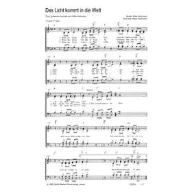 Produktbild des Artikels Das Licht kommt in die Welt (Noten - Download)