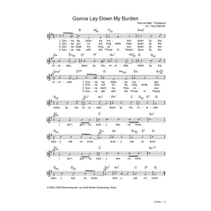 Produktbild des Artikels Gonna Lay Down My Burden (Noten - Download)