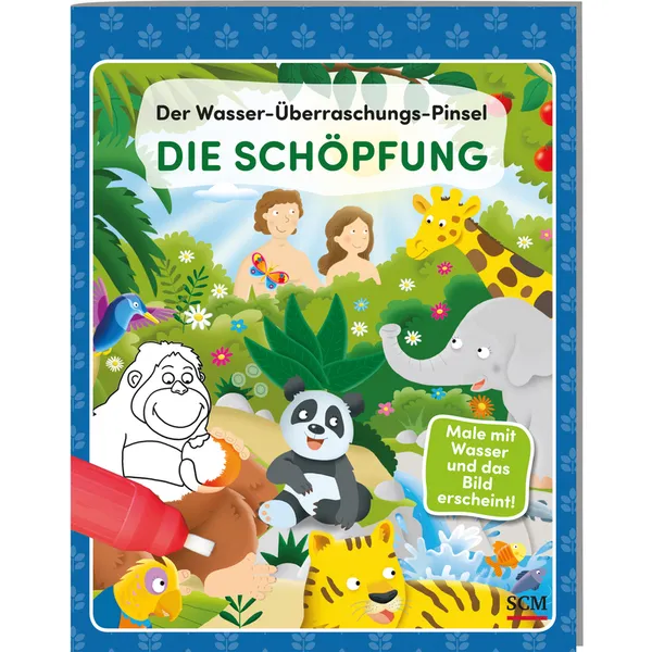 Produktbild des Artikels Der Wasser-Überraschungs-Pinsel - Die Schöpfung (Buch - Spiralbindung)