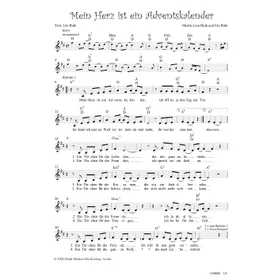 Produktbild des Artikels Mein Herz ist ein Adventskalender (Noten - Download)