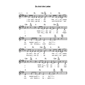 Produktbild des Artikels Du bist die Liebe (Noten - Download)