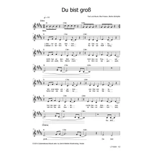Produktbild des Artikels Du bist groß (Noten - Download)