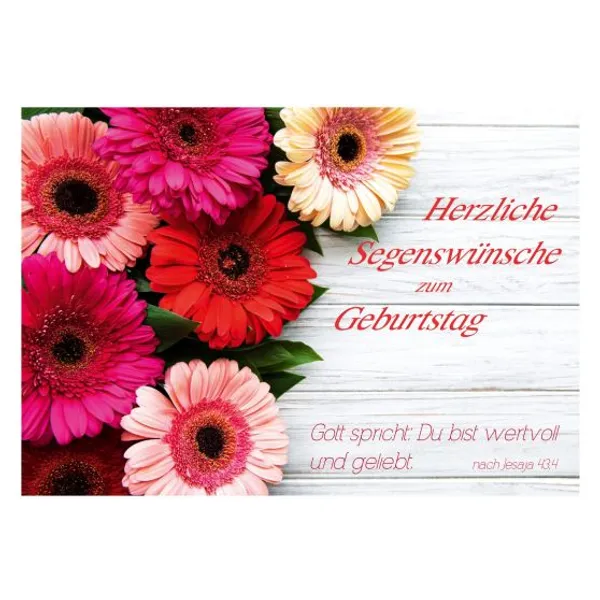 Produktbild des Artikels Postkarte - Geburstag Jes. 43,4 (Schreibwaren)