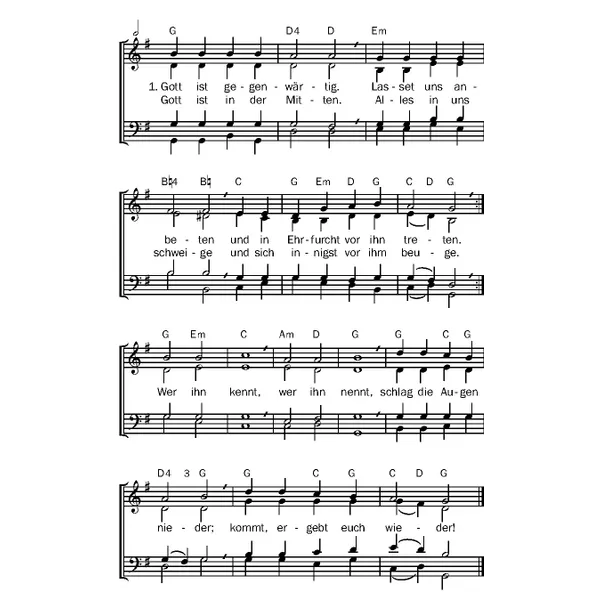 Produktbild des Artikels Gott ist gegenwärtig (Noten - Download)