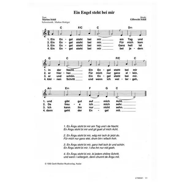 Produktbild des Artikels Ein Engel steht bei mir (Noten - Download)