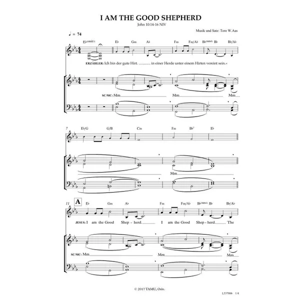 Produktbild des Artikels I Am The Good Shepherd (Noten - Download)