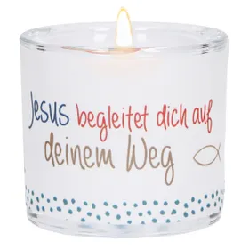 Produktbild des Artikels Windlicht LichtMomente "Jesus begleitet dich..." ()