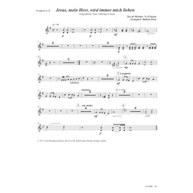 Produktbild des Artikels Jesus, mein Herr, wird immer mich lieben (Trompete in B) (Noten - Download)