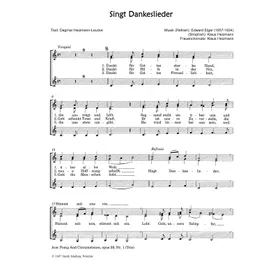 Produktbild des Artikels Singt Dankeslieder (Noten - Download)