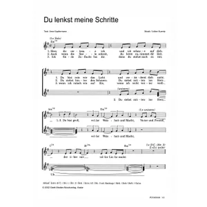 Produktbild des Artikels Du lenkst meine Schritte (Noten - Download)