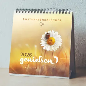 Produktbild des Artikels genießen 2026 - Postkartenkalender (Kalender - Spiralbindung)