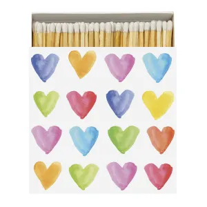 Produktbild des Artikels Streichhölzer "Aquarell Hearts" ()