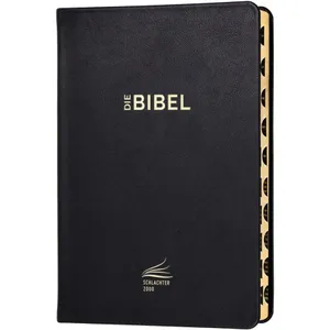 Produktbild des Artikels Schlachter 2000 - Standardausgabe, Kalbsleder,Griffregister,Goldschnitt (Bibel - Leder)