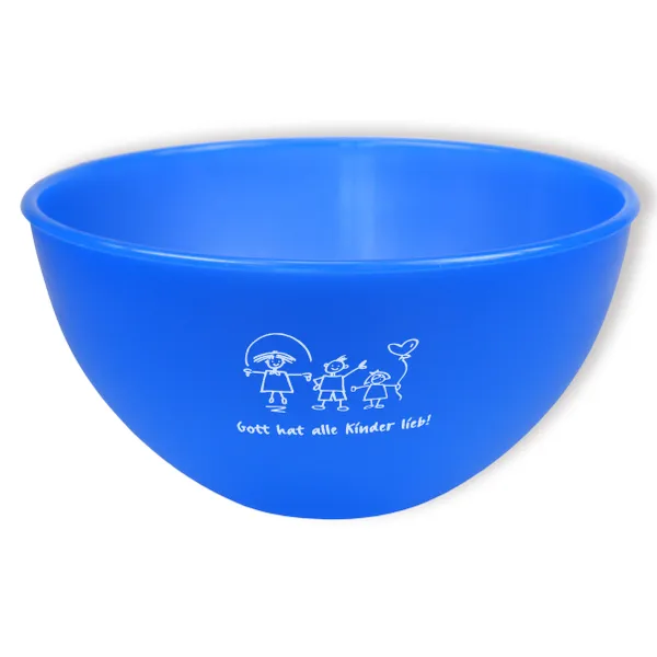 Produktbild des Artikels Müslischale "Gott hat alle Kinder lieb" - blau ()