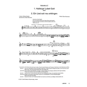 Produktbild des Artikels Halleluja! Lobet Gott (Klarinette in C) (Noten - Download)