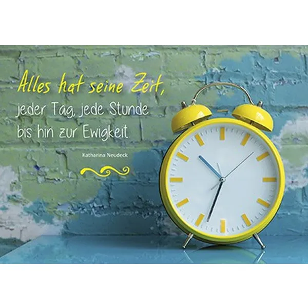 Produktbild des Artikels Postkarten "Alles hat seine Zeit" 4er-Serie (Schreibwaren)