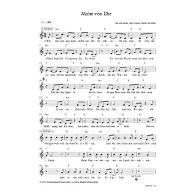 Produktbild des Artikels Mehr von dir (Noten - Download)