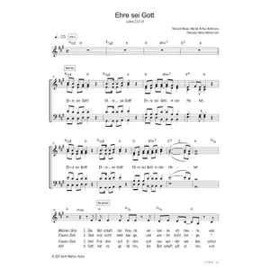 Produktbild des Artikels Ehre sei Gott (Noten - Download)