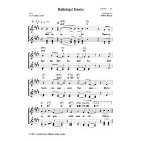 Produktbild des Artikels Halleluja! Danke (Noten - Download)